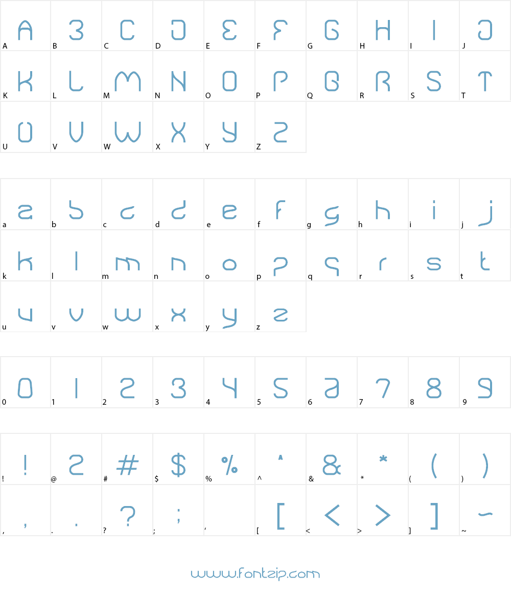 Natural Technologies Font Character